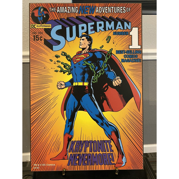 Lot=Spider-Man & Super-Man Comic Book Wooden Wall Plaques 13" x 19" - Picture 4 of 5